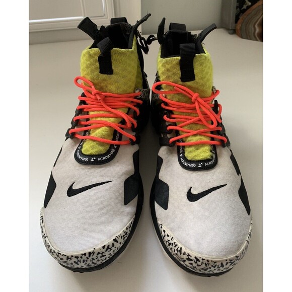 Nike Air Presto Mid x Acronym Men's 11 Dynamic Yellow 2018 - Picture 2 of 8